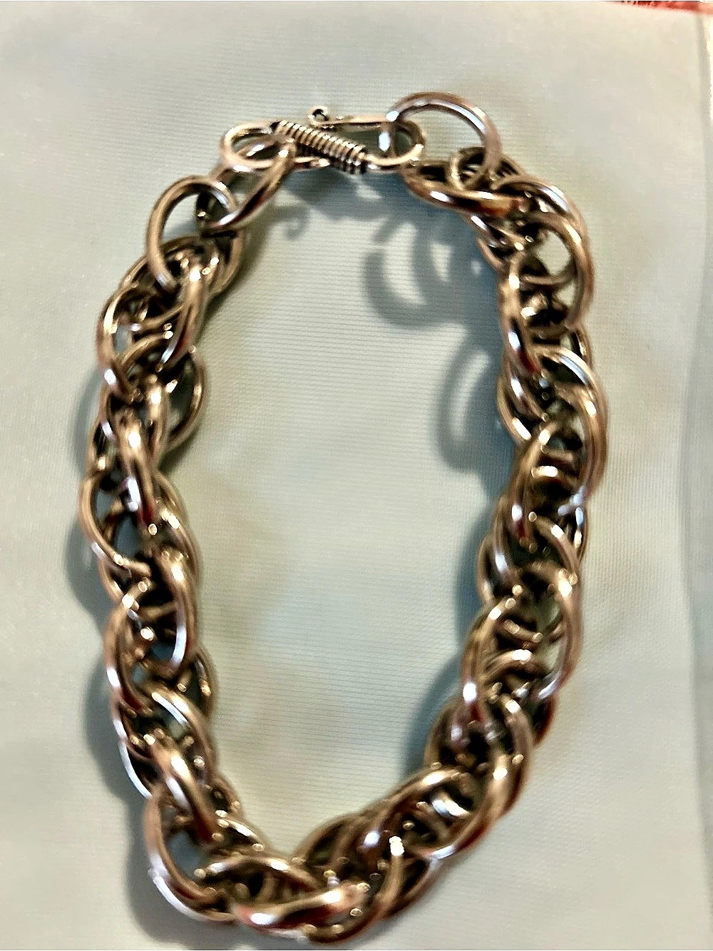 Silver Tone Chain Link Bracelet